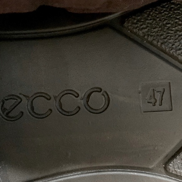 Ecco Leather Dress Shoes, Size 12.5, Brown - Picture 8 of 8